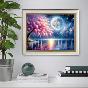 500/1000/1200/2000PCS Jigsaw Puzzle Moon Tree Landscape Scenery Art For Adults Great Weekend Relaxation And Family Fun Gift