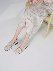 Reddragonfly | Summer Genuine Leather Soft Sole Perforated Shoe