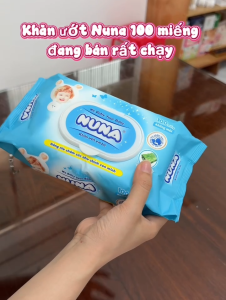 Khăn Ướt Em Bé NUNA Không Mùi 100 Miếng/Bao