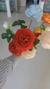 (3 Kuntum) Bunga Westen Peony Artificial
