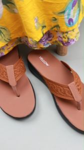 Sandal Wanita Jepit Webbing Rajut Sol Tebal Platform Tinggi 2cm - AR 01