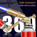 Kepala Gas Torch kaleng tabung Portable Flame Gun Las api Pemantik. 