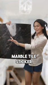 【NEW】10PCS/55PCS 60X60CM Self-Adhesive Vinyl Tiles Marble/Wood Vinyl Floor Stickers Flooring Waterproof Anti-Fouling Vinyl Flooring Sticker Decoration For Kitchen  Adhesive or Home Office Decoration for flooring