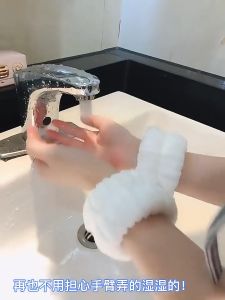 Băng Đeo Cổ Tay Rửa Mặt Chống Ướt Áo Chất Liệu Cotton Mềm Mại Tiện Dụng