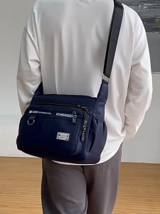 WL Fashion Mens Retro Casual Multi-compartment Shoulder Bag Outdoor Simple Crossbody Bag #MS216