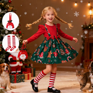2026 New Year Dresses Princess Dress Red Long Sleeve Flying Sleeve Prom Evening Performance Carnival Christmas Party Clothing
