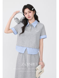 ZHANGQISHUI | New Gray Academic Style Suit for Women