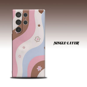 Pastel Wave Hearts Floral For Samsung Galaxy S26 S25 S24 A56 A36 Dual Layer Luxury Fashion Full Lens Protective Case