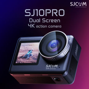 SJCAM SJ10 Pro Dual Screen Sport Camera 4K 60FPS 20MP Ultra HD Sport Camera หน้าจอสัมผัสขนาด 2.33 นิ้ว ตัวเครื่อง 5M กันน้ำ 6 แกนมุมกว้าง 8X ดิจิตอลซูมเคลื่อนไหวช้าสนับสนุนกล้องวิดีโอกีฬา 2.4G / 5G WiFi