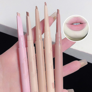 cadia🔥 Pensil Lip Liner Tahan Air Berputar Otomatis yang Tahan Lama Pensil Lipstik Bentuk Bibir Garis Besar yang Tidak Memudar Matte Lipstick Pencil Nude COD