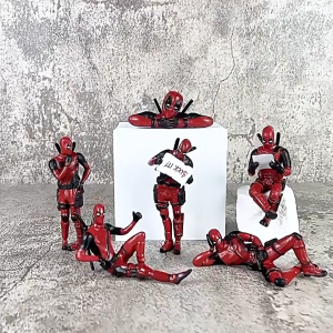 Car ornaments dolls Deadpool Car Accessories Classic Anime Figures Model Car Avengers Creative Model