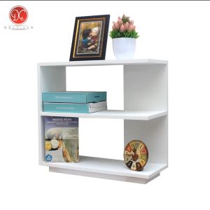 Meja Buku / Meja Nakas Tiga Tingkat Samping Sofa / Tempat Tidur Kamar Aesthetic Minimalis