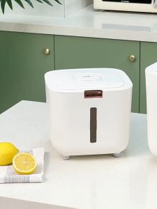 5kg/10kg Insect-proof Moisture-proof Food Storage Box Rice Dispenser and Storage with Measuring Cup