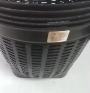 เข่งดำตราช้าง5ดาว ปากกว้าง36ซม.สูง30ซม.