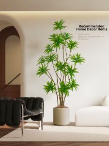 Artificial Lush Lily Bamboo Floor Plant Indoor Decoration