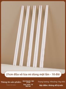 TAFUMAN | Đũa Gỗ Dùng Một Lần Đóng Gói Riêng Cao Cấp An Toàn Thực Phẩm Dùng Tại Nhà và Nhà Hàng Vệ Sinh Chịu Nhiệt Không Cần Rửa