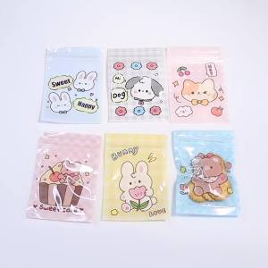 20pcs/lot Cartoon Self-sealing Bags 7.5x11cm Cute Animal Packing Bags For Home Birthday Party Jewelry Candy Cookies Gifts Bags