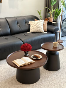 Bauhaus French Retro Round Nesting Tea Table