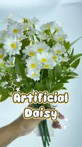 1 Bush Daisy Artificial Flower 25 Head 5 Branch / Bunga Hiasan Pelamin Kahwin Nikah Tunang Hantaran