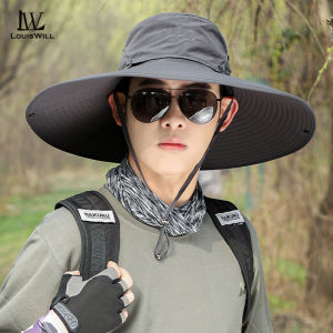 หมวกปีนหมวกกลางแจ้งของ LouisWill หมวกใส่สบายแห้งเร็วหมวกชาวประมงหมวกไต่เขาหมวกฝาปิดระบายอากาศได้ใช้ได้ทั้งชายและหญิงหมวกป้องกันแสงแดดหมวกหน้าร้อนปีกกว้างปีนเขาหมวกบังแดด