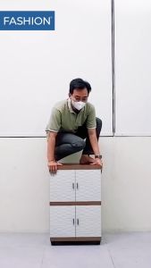 LEMARI BAJU SERBAGUNA PLASTIK SUSUN 2 MINI CLUB FASHION PRO [CLBBOX]
