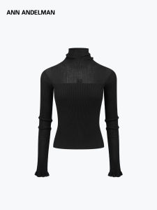 ANN ANDELMAN | Semi-Transparent Close-Fitting Knit Top