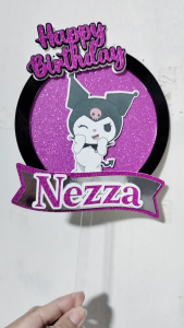 PERSONALIZED/CUSTOMIZED KUROMI SANRIO CAKE TOPPER DECORATION