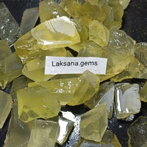 Batu Citrin Yellow Natural / Bahan Permata Citrin Medium Quality / Bongkahan Batu Citrin Murmer