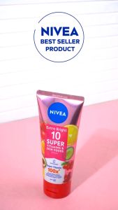 NIVEA Body Serum Extra Bright 10 Super Vitamins & Skin Foods SPF15 180ml - Body Serum Lotion