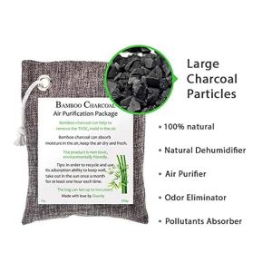 1PC Bamboo Charcoal Air Purifying Bag 200g Natural Air Freshener Bags Natural Bamboo Charcoal Air Purification Bag