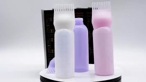 120ml Hair Dye Bottle with Applicator Brush Hair Coloring Dyeing Bottle Professional Hair Tools