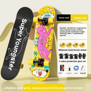 SUPER YOUNGSTER | Beginner Children and Adult Short Skateboard 6-12 Years