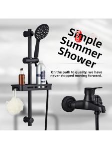 Easy Installation Brass Gold Pressurized Shower Set