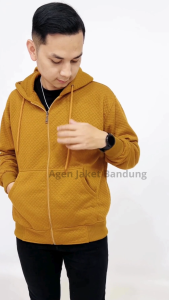 SWEATER HOODIE ZIPPER POLOS DIAMOND KNITT - JAKET HOODIE COMFY PRIA WANITA