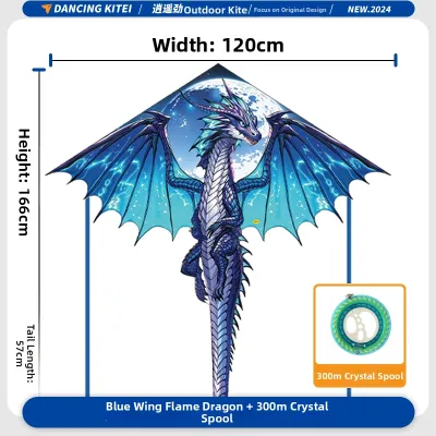 XIAOYAOJIN YANGGE | Dragon Pterosaur Design Kite for Adults and Children Easy to Fly in Breeze