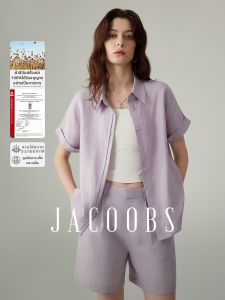 YAKEJIA | Purple Breathable Short-Sleeve Shirt
