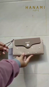 HANAMI Dompet Wanita Elegant Korea Fashion Cantik Remaja Kulit Terbaru WA1131B7 Coklat Murah Minato