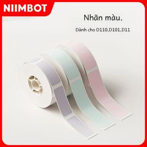 Ruột Băng Nhãn Niimbot Pure Color Dành Cho Máy In Nhiệt Mini Di Động Chống Nước D11 D110 D101 Có Tính Năng Chống Dầu