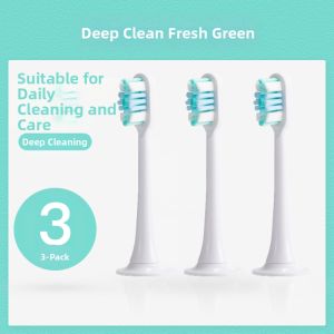 Electric Toothbrush Heads Compatible with Xiaomi T300/T500/T100 Replacement Brushes Mes601/602/603/4091 Nylon Bristles Deep Cleaning