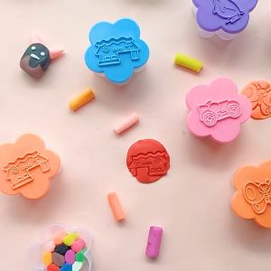 Clay 12 Colors 12色橡皮泥超轻黏土 Clay 12 Colors Tanah Liat Ringan Kanak-Kanak Pelajar Kids Child Non-Toxic Air Dry Super Light Clay Butter Slime Plasticine