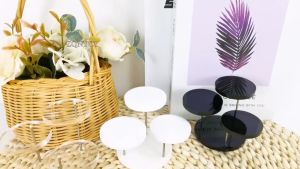 3/12 Slots Stand Display Cupcake Akrilik Stand Cup Cake Display Perhiasan Seserahan Cupcake Dessert Stand Utk Dekorasi Pesta