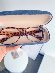 Vintage Y2K Leopard Print Eyeframe Kitty Cat Eyeglasses Fashion Decorative Glasses Frame Accessories