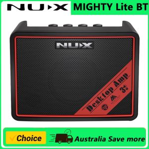 Nux | NUX Mighty Lite BT MKII Guitar Amp 3W Electric Guitar/Bass Amplifier with Clean/Overdrive/Distortion Desktop Amplifier
