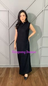 Gamis Inner Lekbong Kutung Tanpa Lengan Polos Muslimah