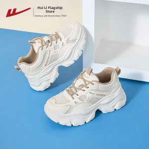 Warrior | Breathable Lace Fabric Dad Shoes Thick Sole Increasing Casual Shoes