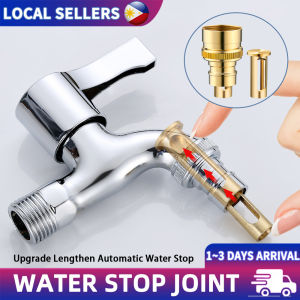 Premium Pure Brass Washing Machine Faucet Connector Heavy Duty Automatic Water Stop Valve Universal Joint Mall Quality