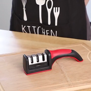 Pengasah pisau dapur gunting multi fungsi knife sharpener 3 slot