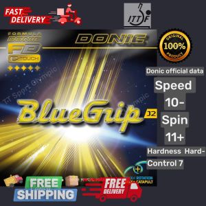 Donic BlueGrip J2 Sticky Elastic Rubber Getah Ping Pong Table Tennis blue grip c1 c2 Zhang Jike Ji ke dhs