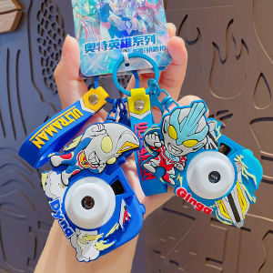 2024 New Genuine Ultraman Projection Camera Keychain Schoolbag Pendant Toy Celo Car Key Chain