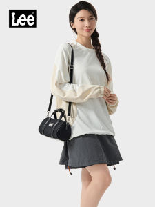Lee New Small Black Crossbody Bag Womens Single Shoulder Handbag Fashionable Mini Commuter Bag Soft Oxford Cloth Material